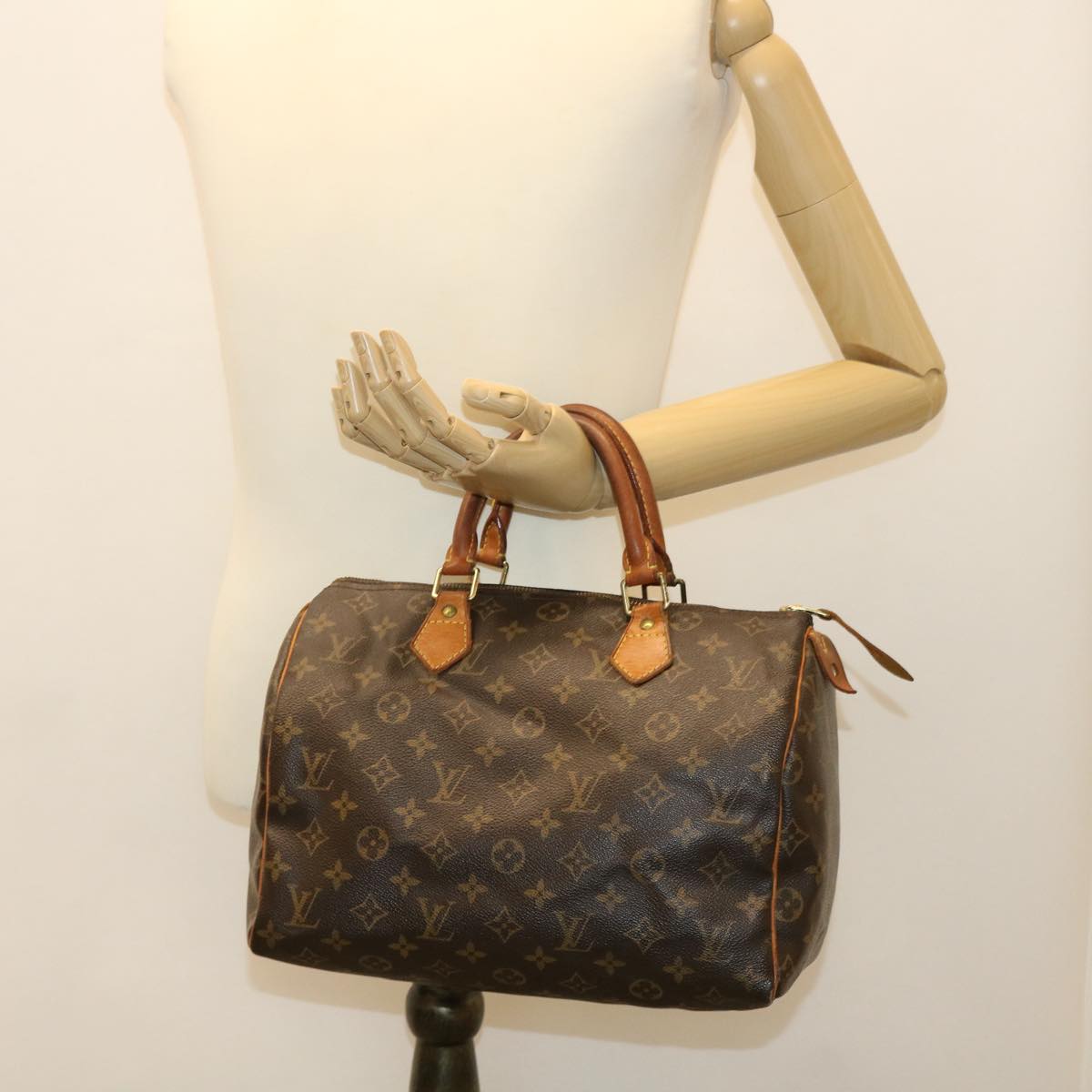 LOUIS VUITTON Monogram Speedy 30 Hand Bag M41526 LV Auth 37784