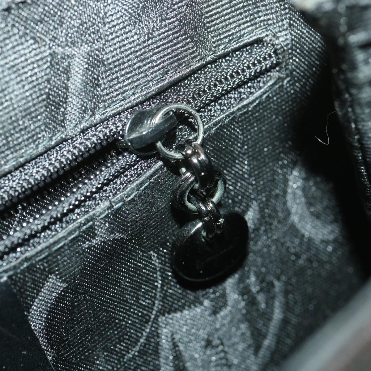 Salvatore Ferragamo Shoulder Bag Leather Black P21-7643 Auth 37803