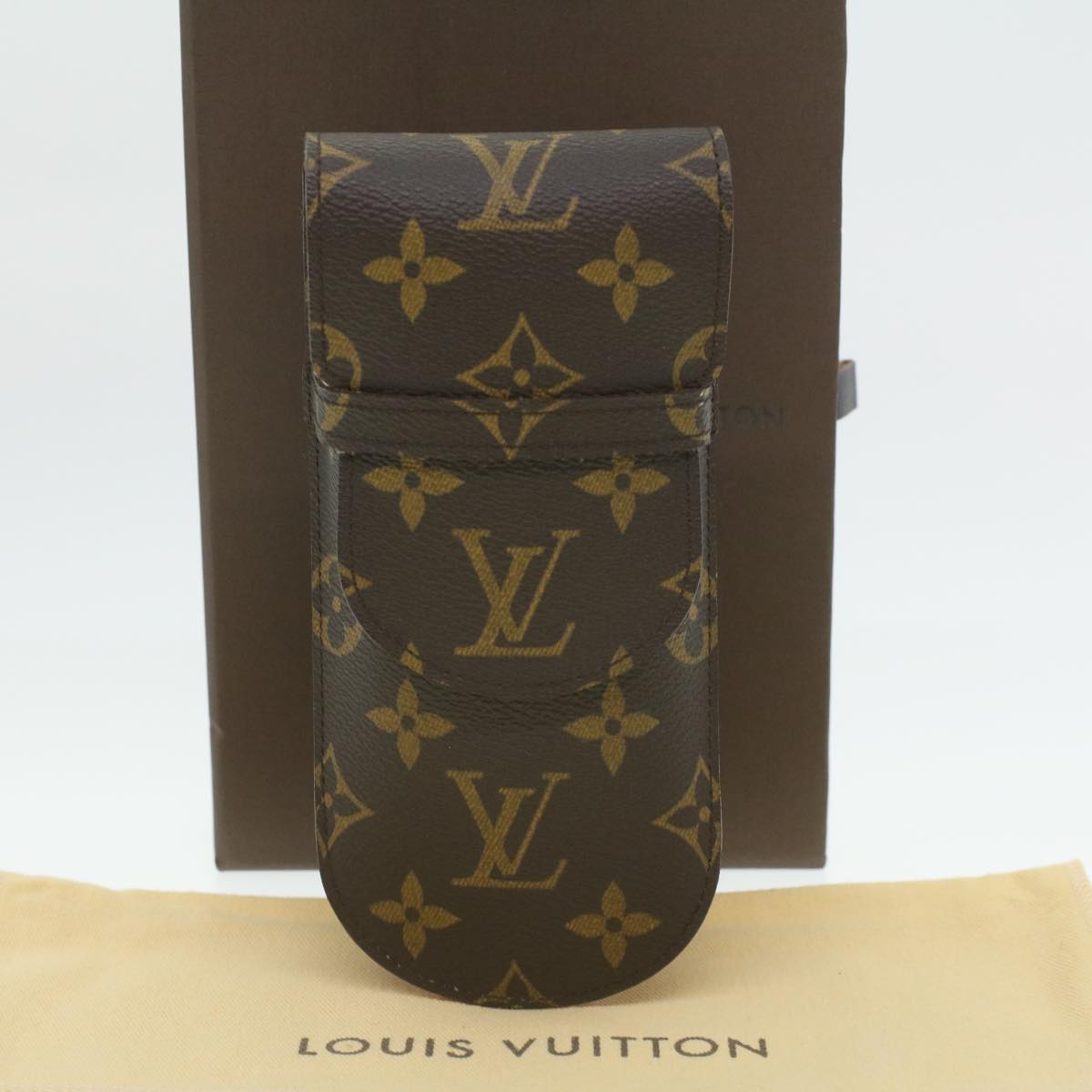 LOUIS VUITTON Monogram Etui Lunette Rabat Glasses Case M62970 LV Auth 37813