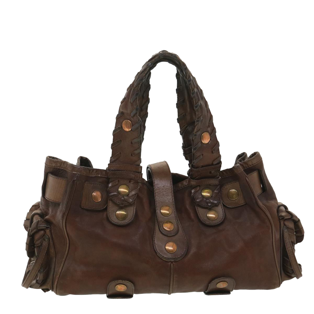 Chloe Hand Bag Leather Brown SA59-01-06--54 Auth 37835 - 0