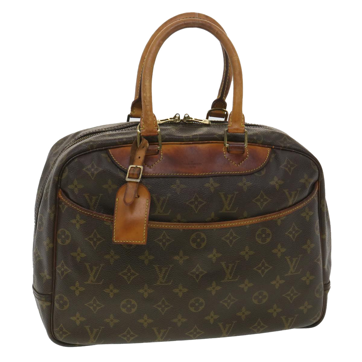 LOUIS VUITTON Monogram Deauville Hand Bag M47270 LV Auth 37877