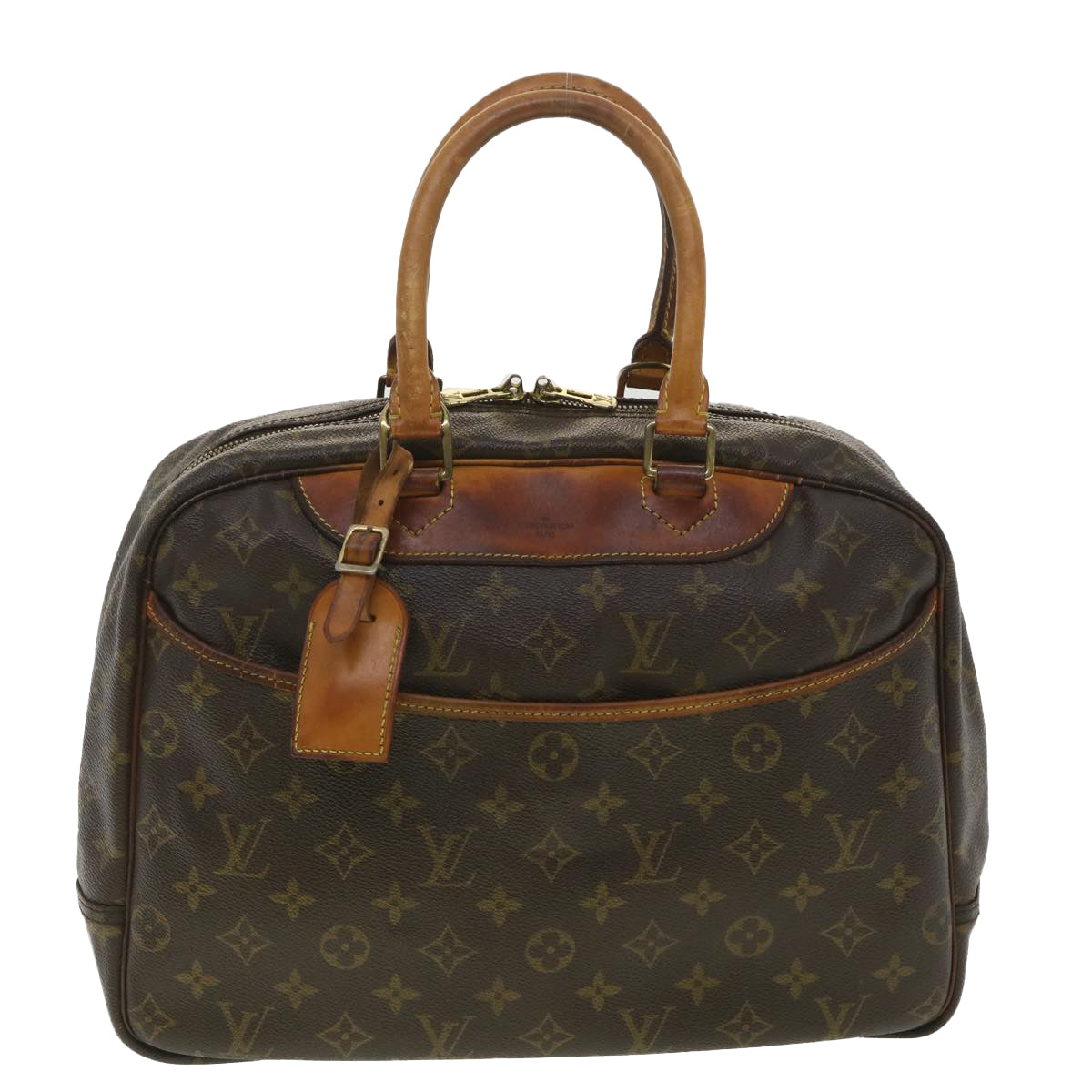 LOUIS VUITTON Monogram Deauville Hand Bag M47270 LV Auth 37877