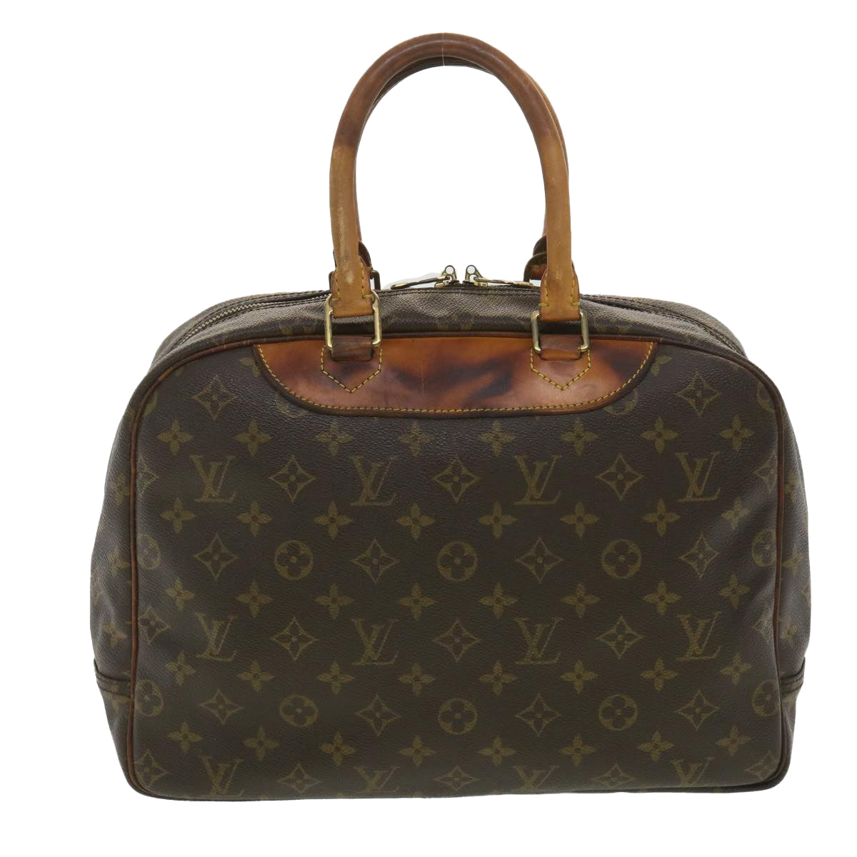 LOUIS VUITTON Monogram Deauville Hand Bag M47270 LV Auth 37877