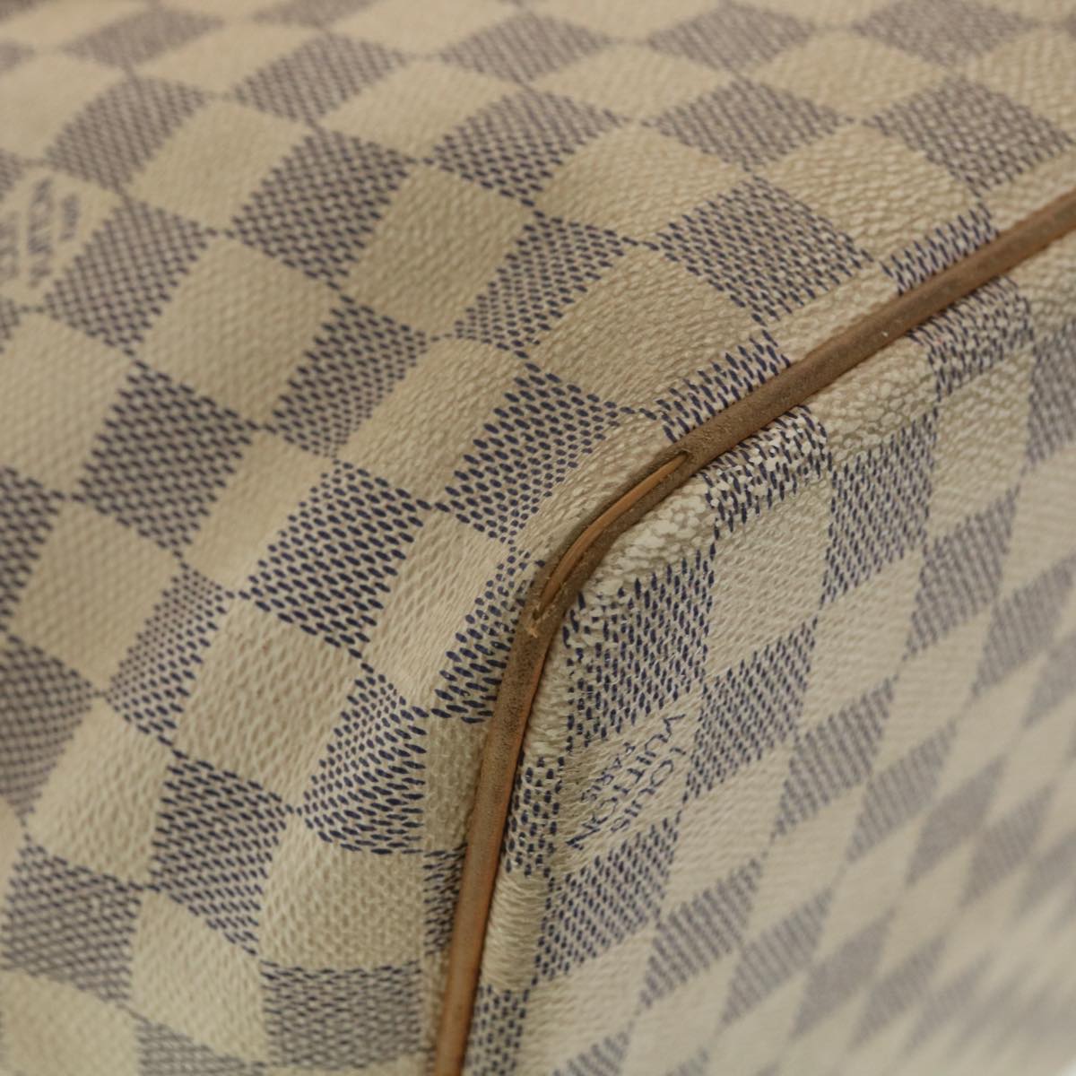 LOUIS VUITTON Damier Azur Saleya GM Tote Bag N51184 LV Auth 37885