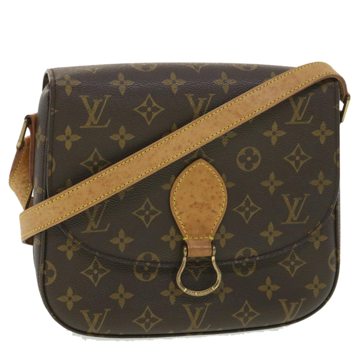 LOUIS VUITTON Monogram Saint Cloud GM Shoulder Bag M51242 LV Auth 37891