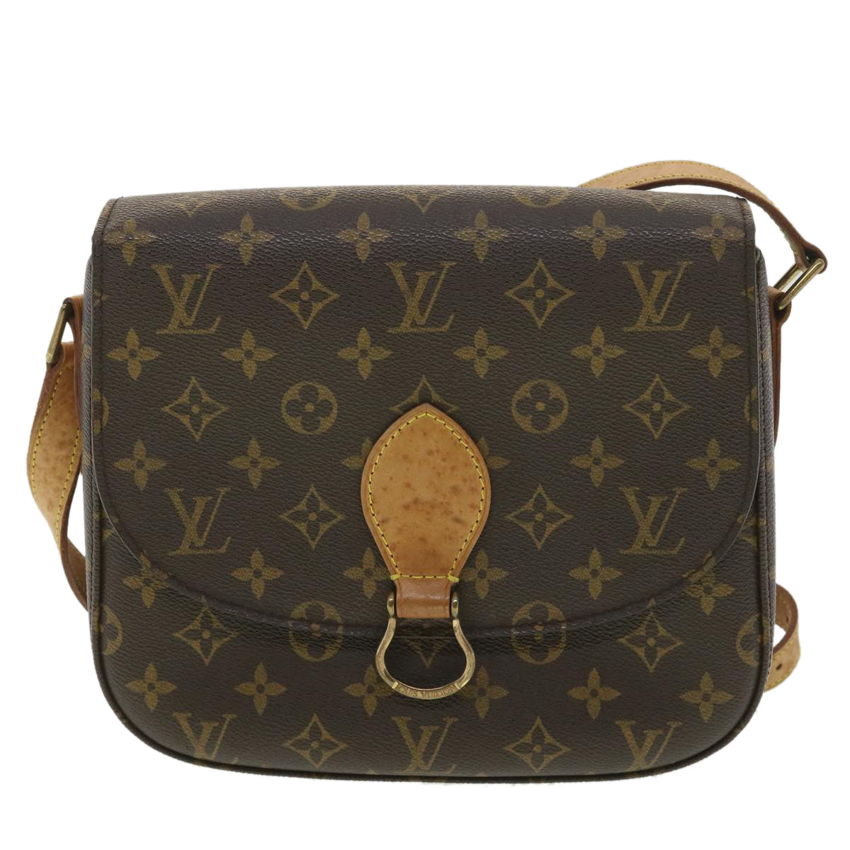 LOUIS VUITTON Monogram Saint Cloud GM Shoulder Bag M51242 LV Auth 37891