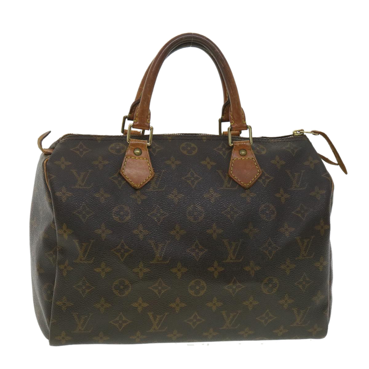 LOUIS VUITTON Monogram Speedy 30 Hand Bag M41526 LV Auth 37892