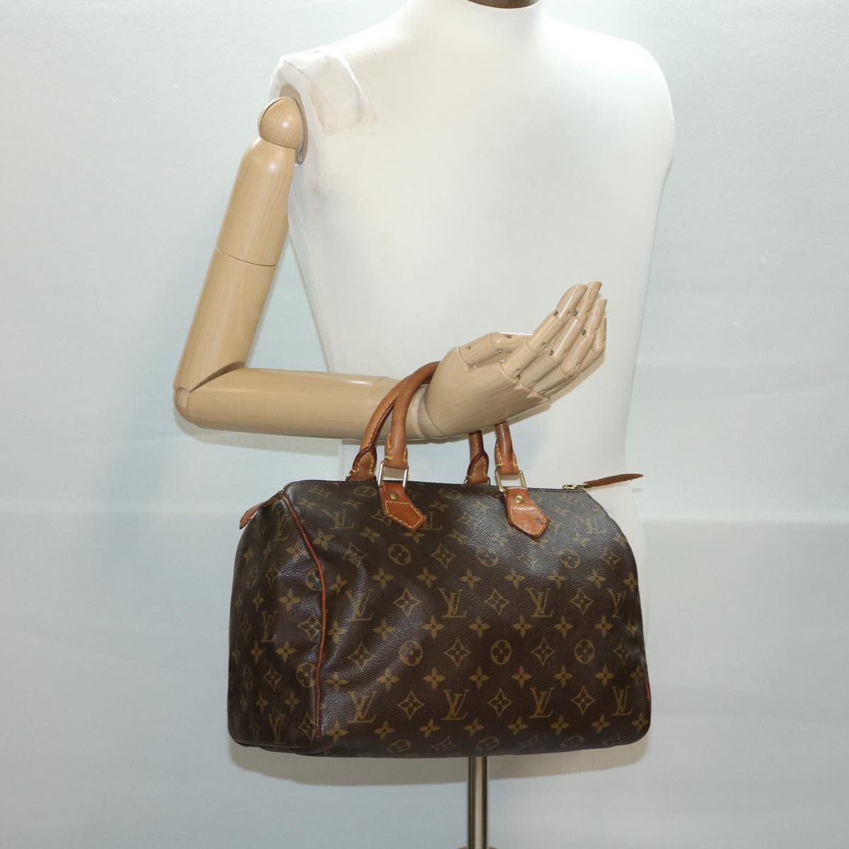 LOUIS VUITTON Monogram Speedy 30 Hand Bag M41526 LV Auth 37893