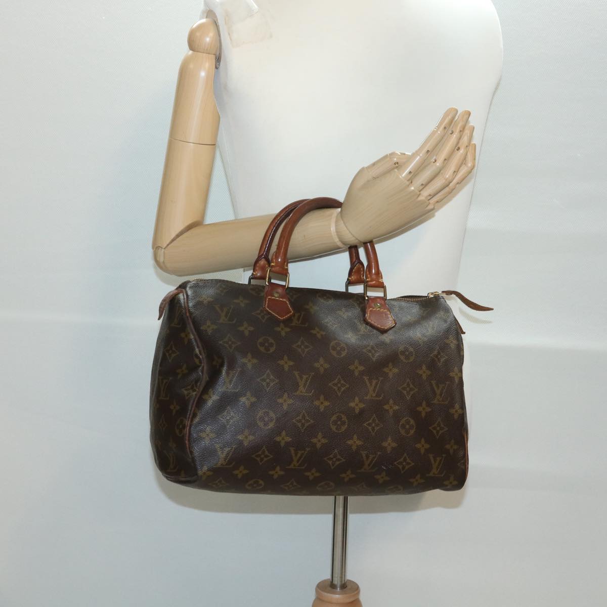 LOUIS VUITTON Monogram Speedy 30 Hand Bag M41526 LV Auth 37904