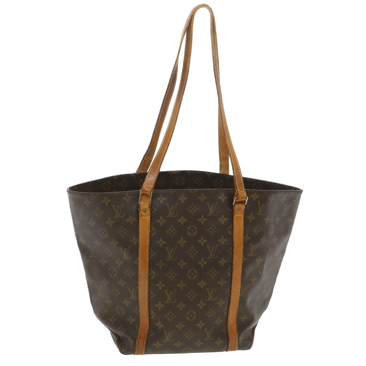 LOUIS VUITTON Monogram Sac Shopping Tote Bag M51108 LV Auth 37906