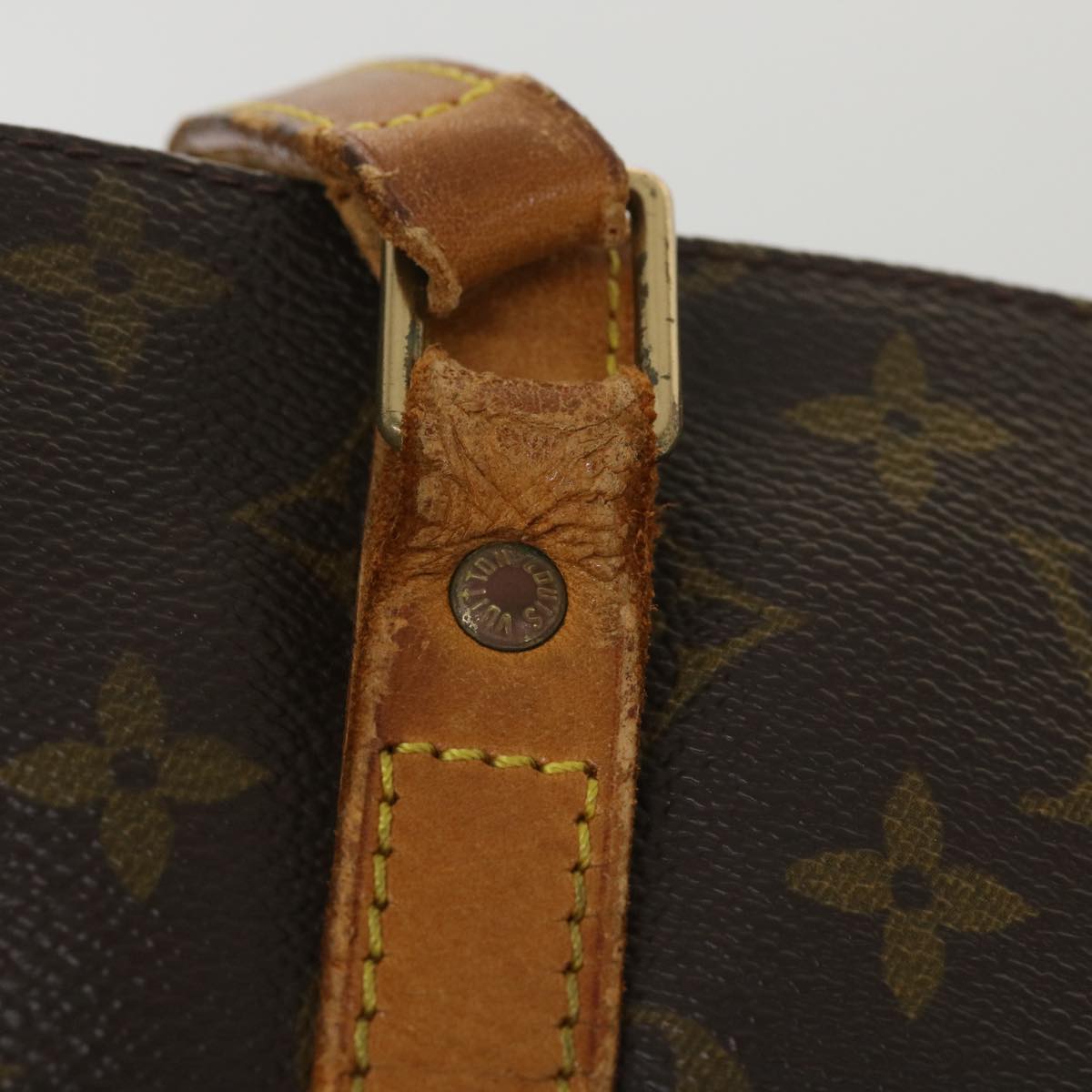 LOUIS VUITTON Monogram Sac Shopping Tote Bag M51108 LV Auth 37906