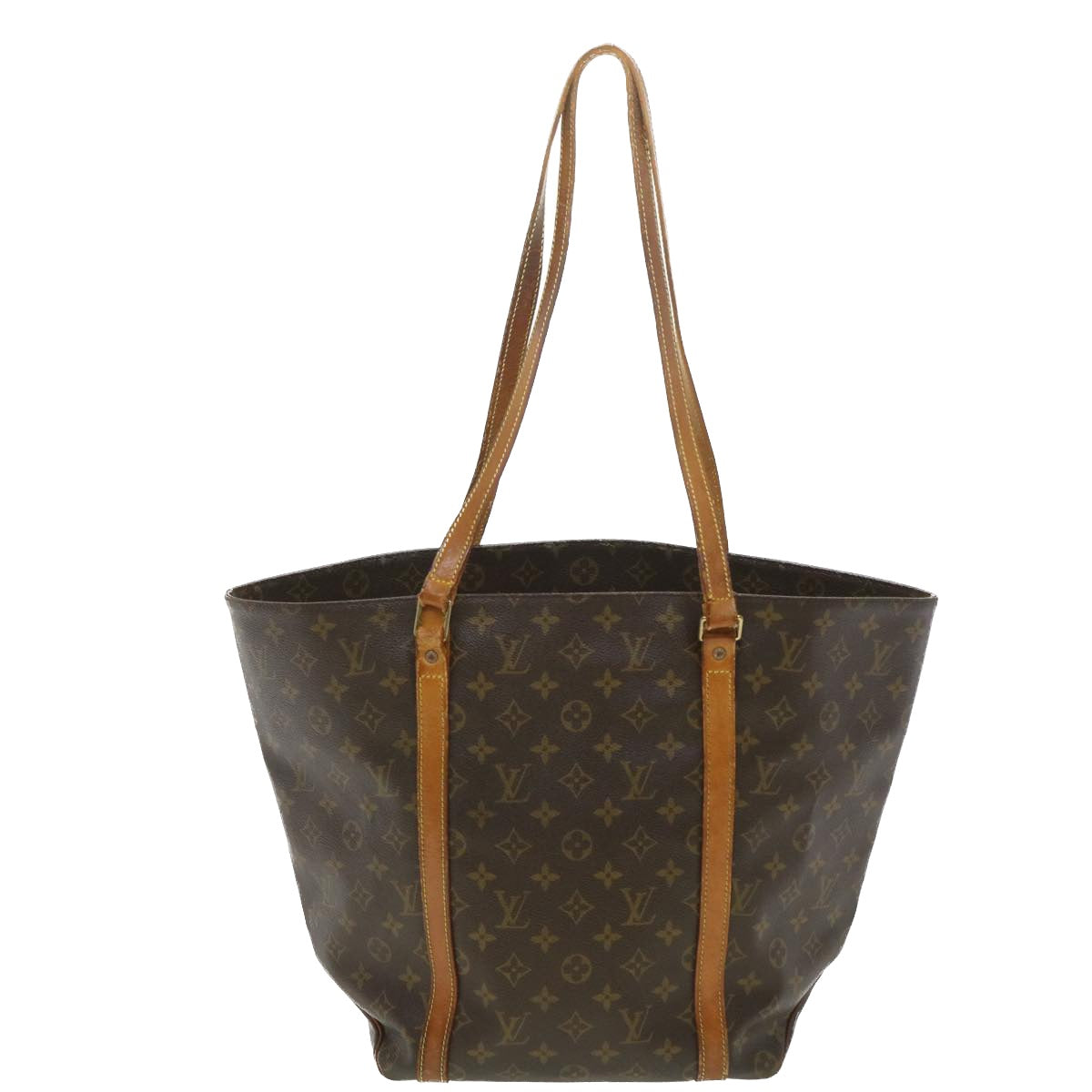 LOUIS VUITTON Monogram Sac Shopping Tote Bag M51108 LV Auth 37906