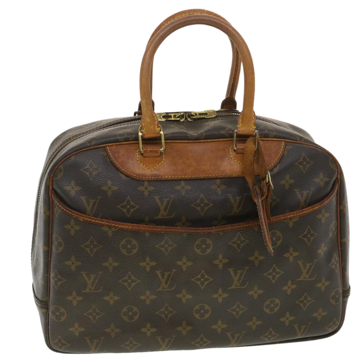 LOUIS VUITTON Monogram Deauville Hand Bag M47270 LV Auth 37928