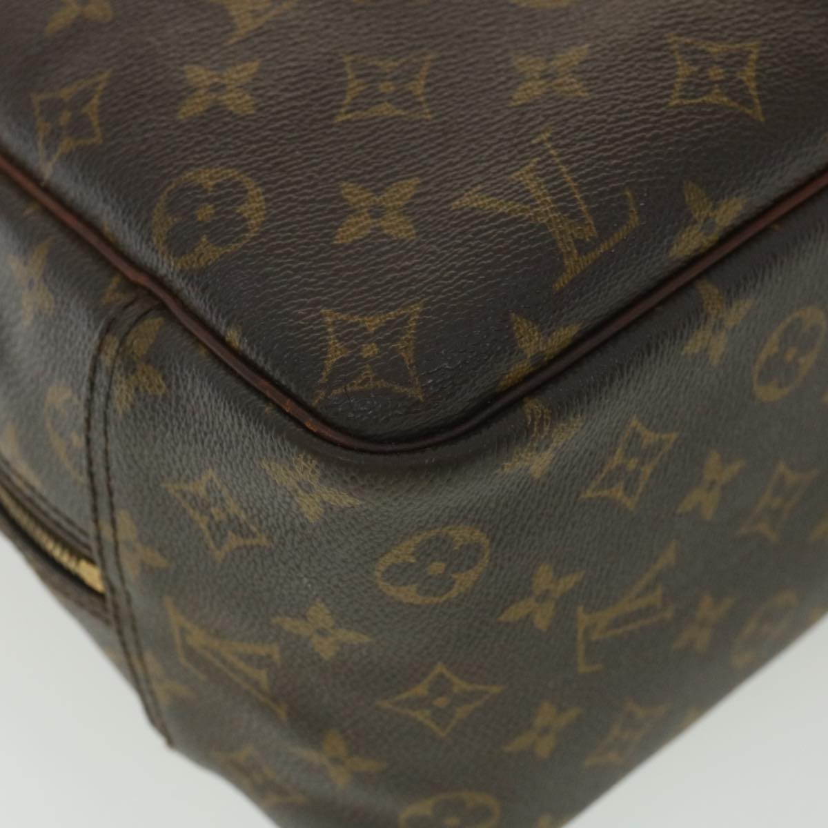 LOUIS VUITTON Monogram Deauville Hand Bag M47270 LV Auth 37928