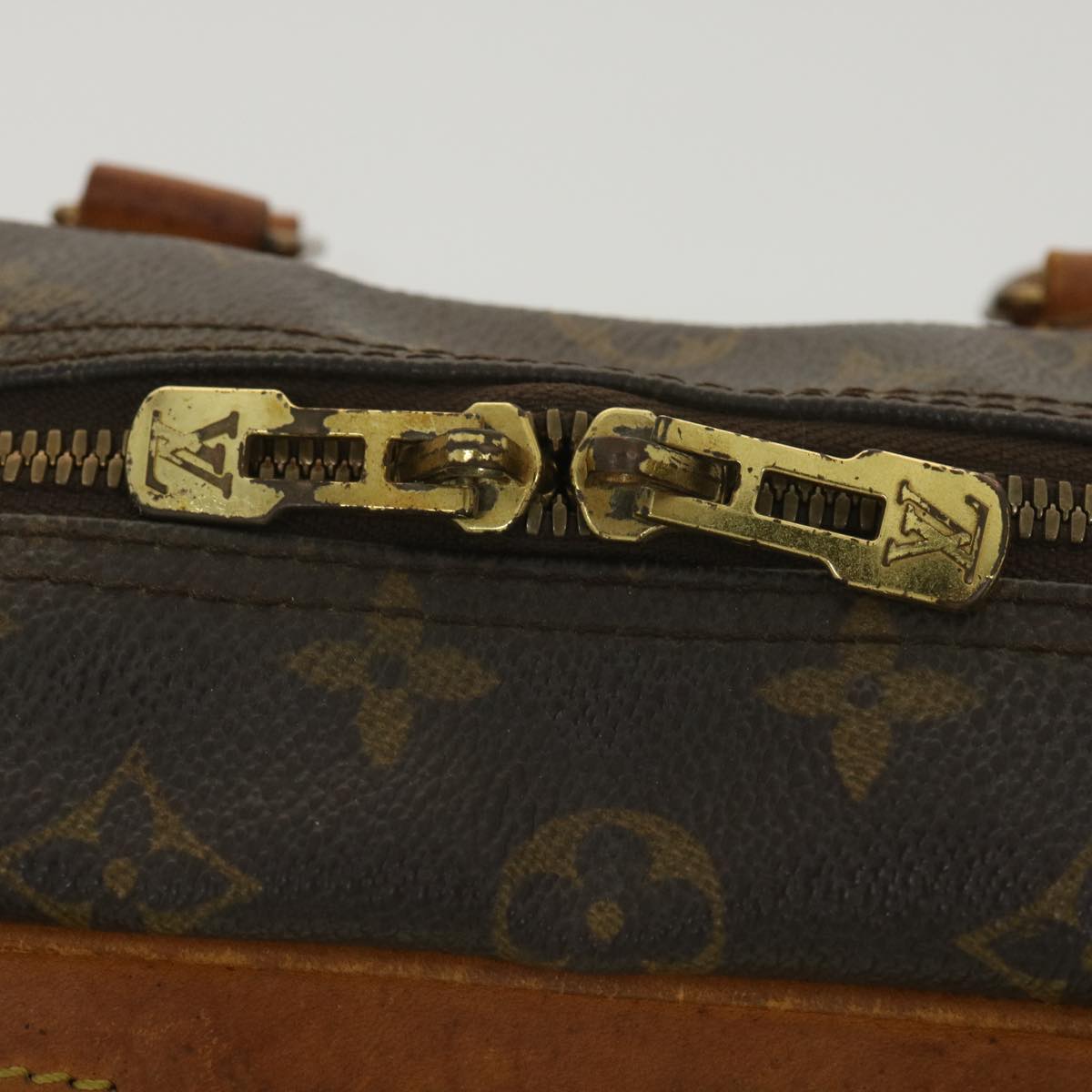 LOUIS VUITTON Monogram Deauville Hand Bag M47270 LV Auth 37928