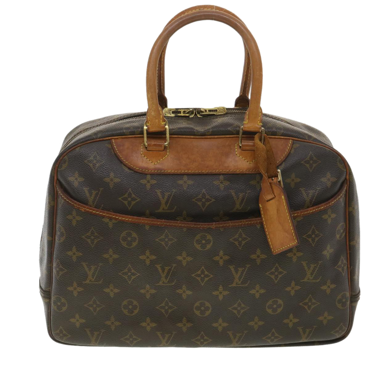 LOUIS VUITTON Monogram Deauville Hand Bag M47270 LV Auth 37928