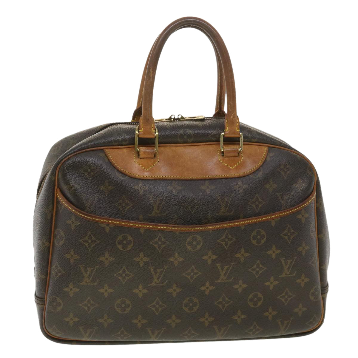 LOUIS VUITTON Monogram Deauville Hand Bag M47270 LV Auth 37929