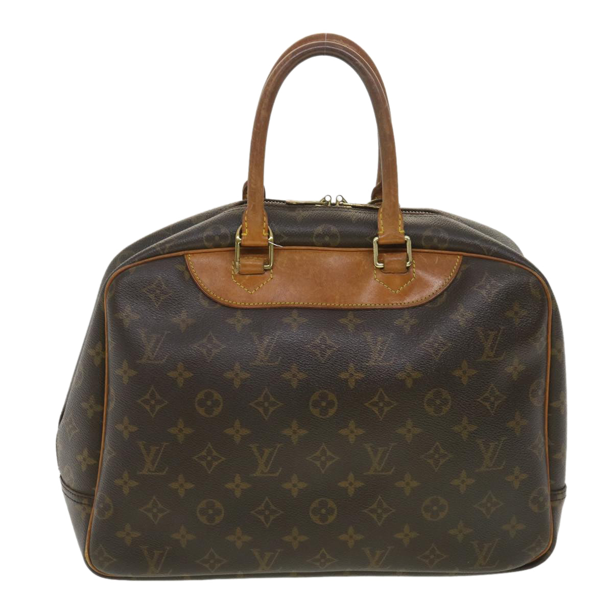 LOUIS VUITTON Monogram Deauville Hand Bag M47270 LV Auth 37929