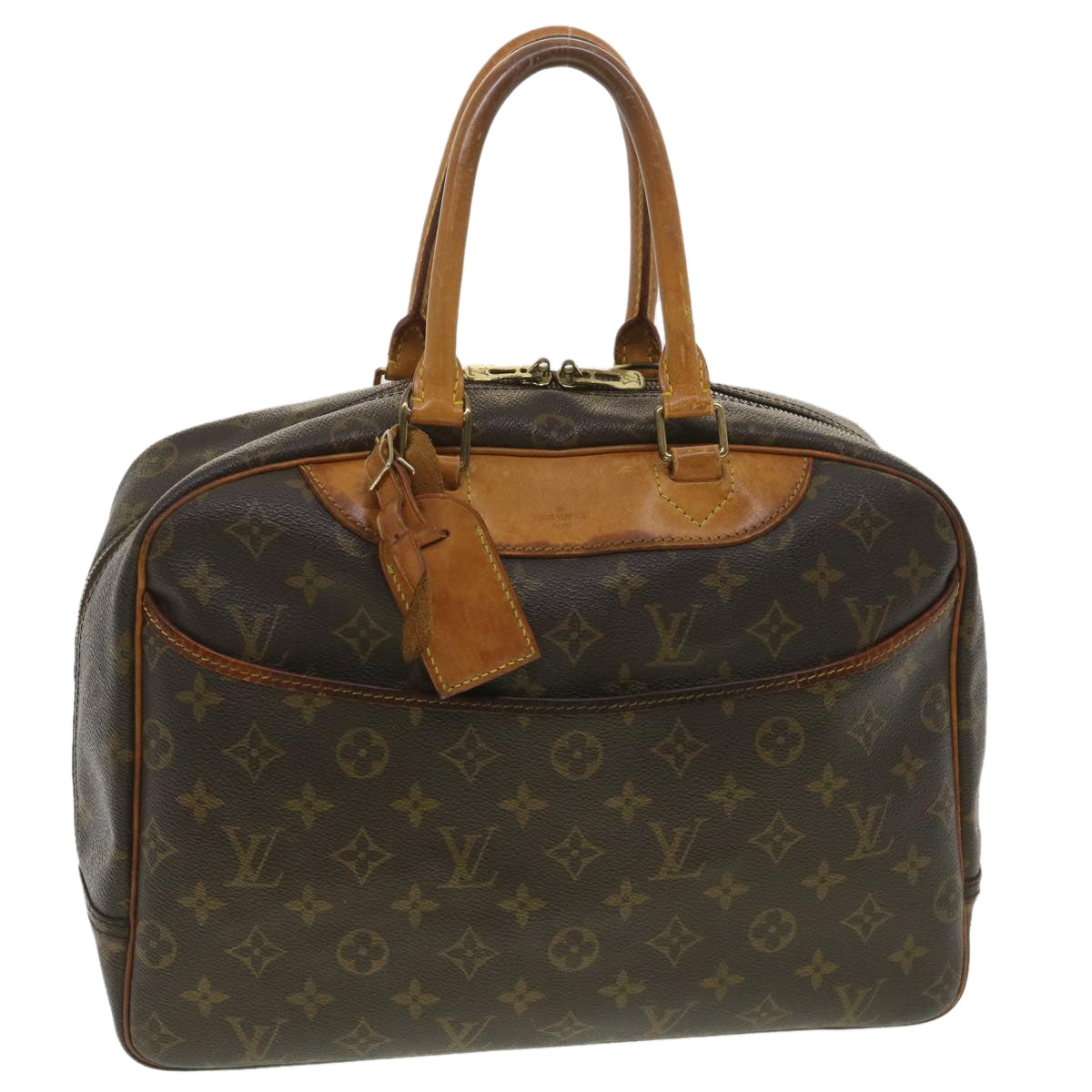 LOUIS VUITTON Monogram Deauville Hand Bag M47270 LV Auth 37934