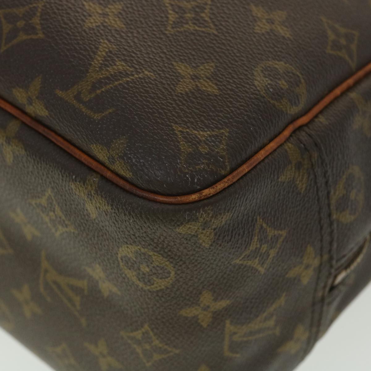 LOUIS VUITTON Monogram Deauville Hand Bag M47270 LV Auth 37934