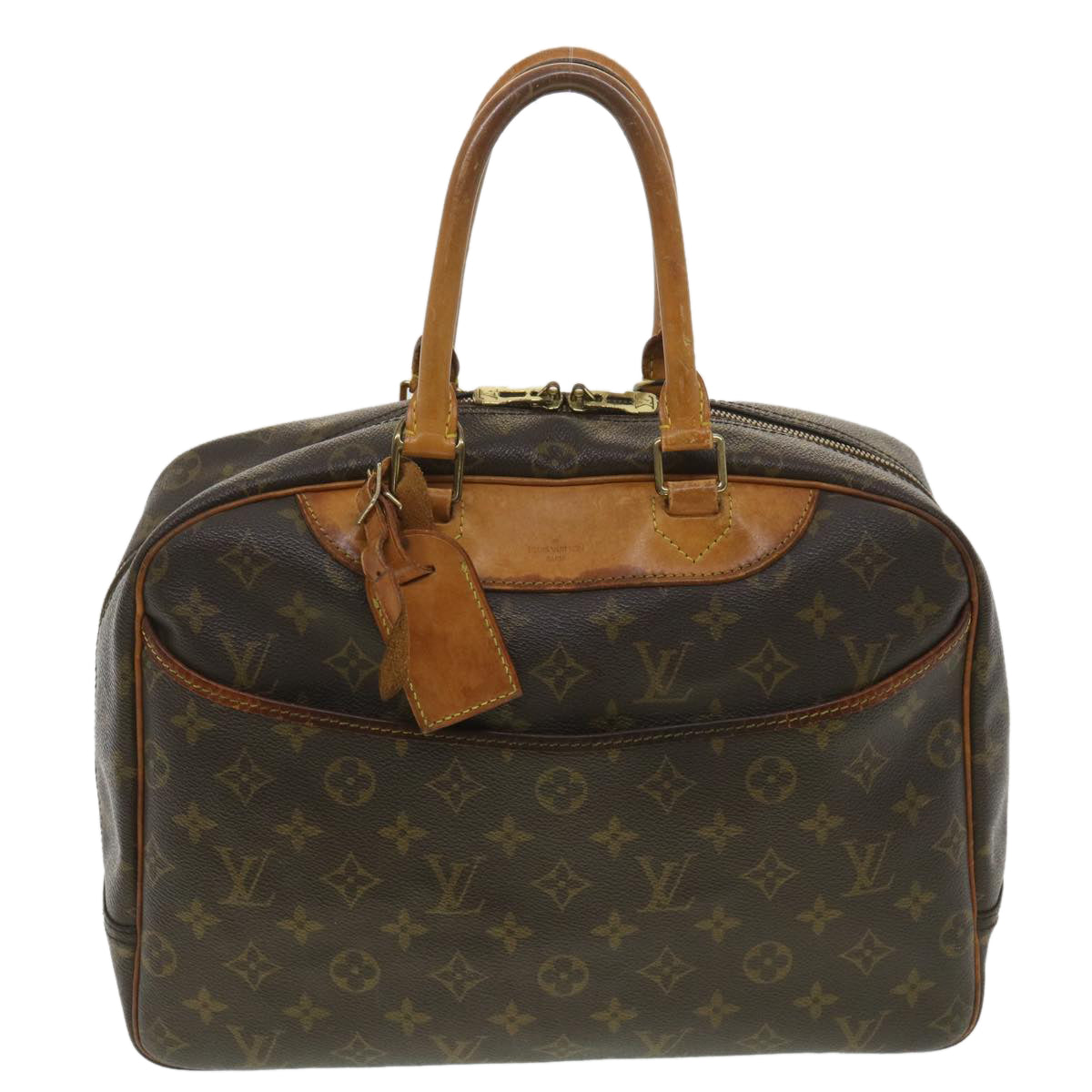 LOUIS VUITTON Monogram Deauville Hand Bag M47270 LV Auth 37934