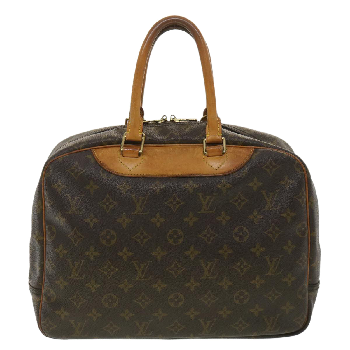 LOUIS VUITTON Monogram Deauville Hand Bag M47270 LV Auth 37934