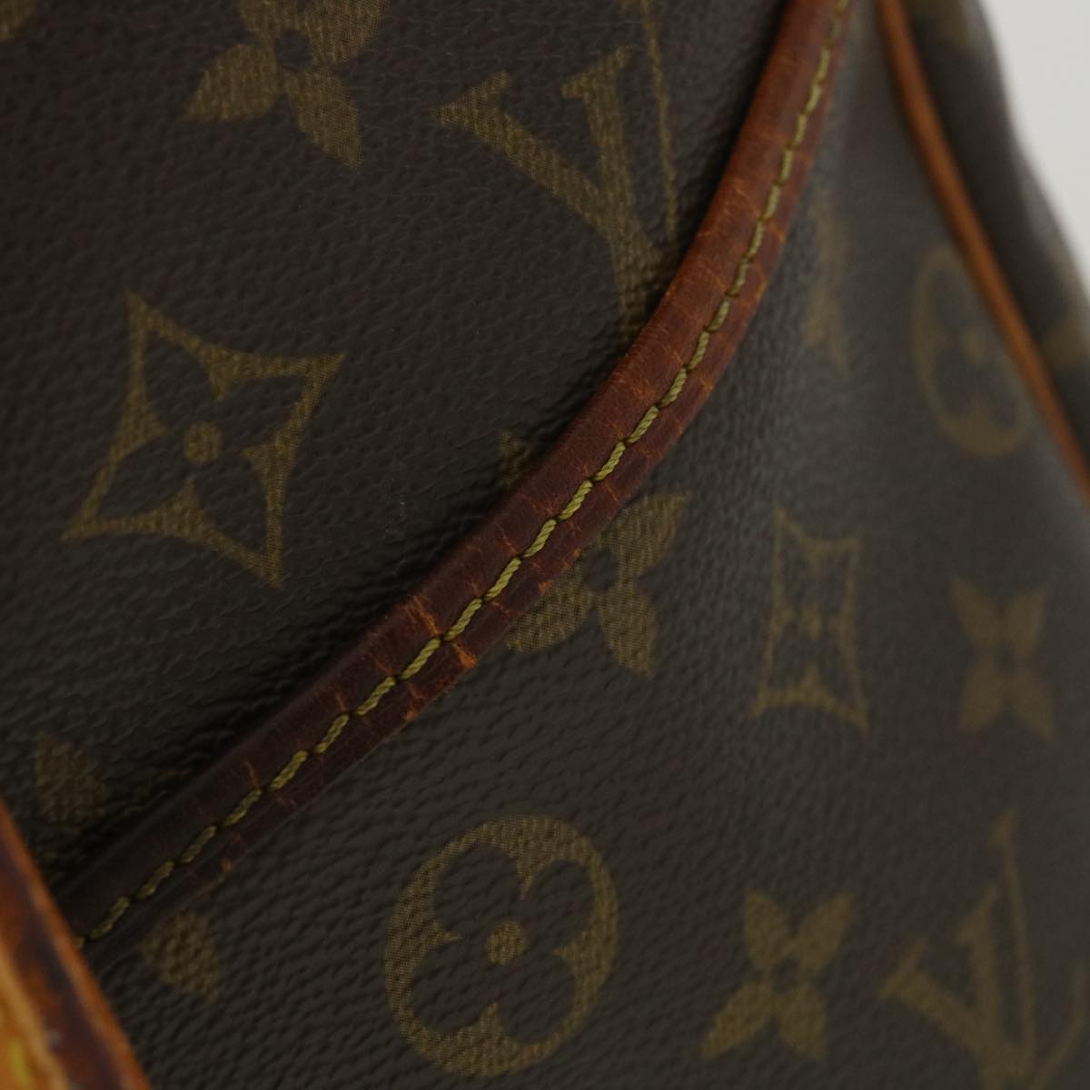 LOUIS VUITTON Monogram Deauville Hand Bag M47270 LV Auth 37934