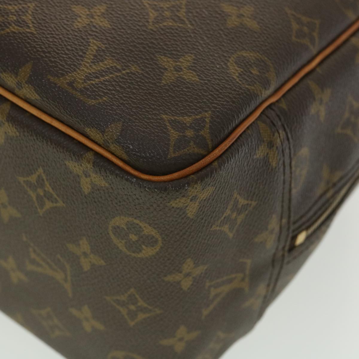 LOUIS VUITTON Monogram Deauville Hand Bag M47270 LV Auth 37935