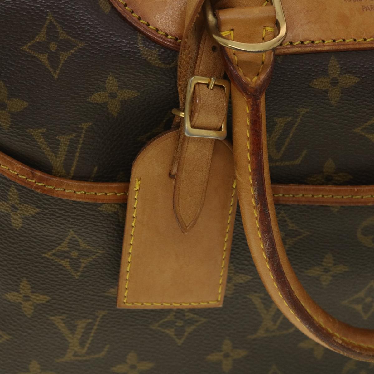 LOUIS VUITTON Monogram Deauville Hand Bag M47270 LV Auth 37935