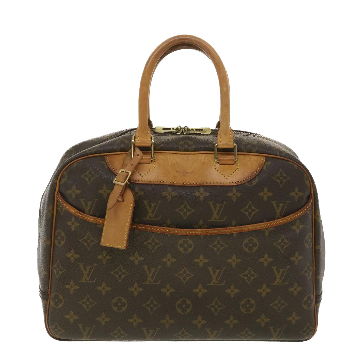 LOUIS VUITTON Monogram Deauville Hand Bag M47270 LV Auth 37935