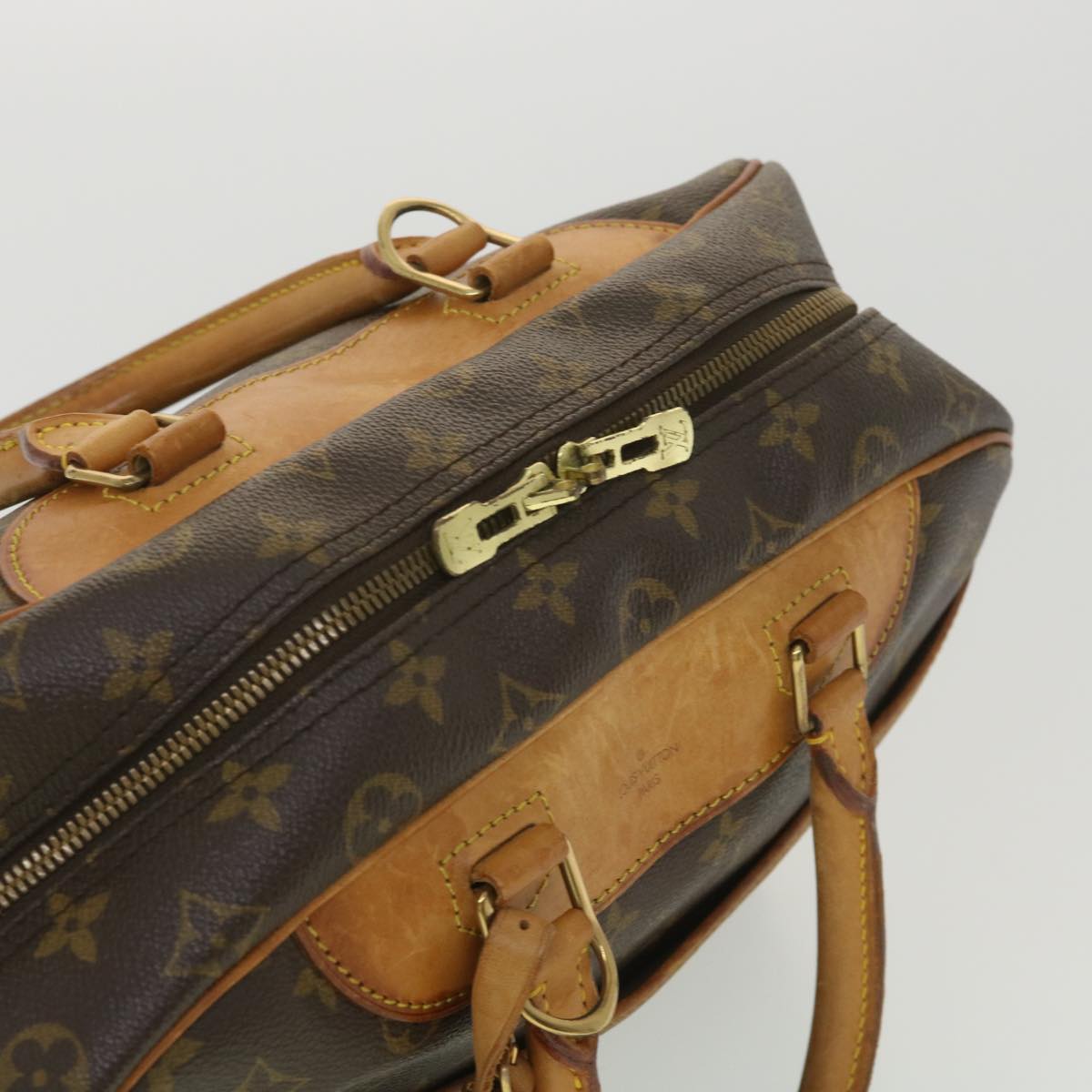 LOUIS VUITTON Monogram Deauville Hand Bag M47270 LV Auth 37935