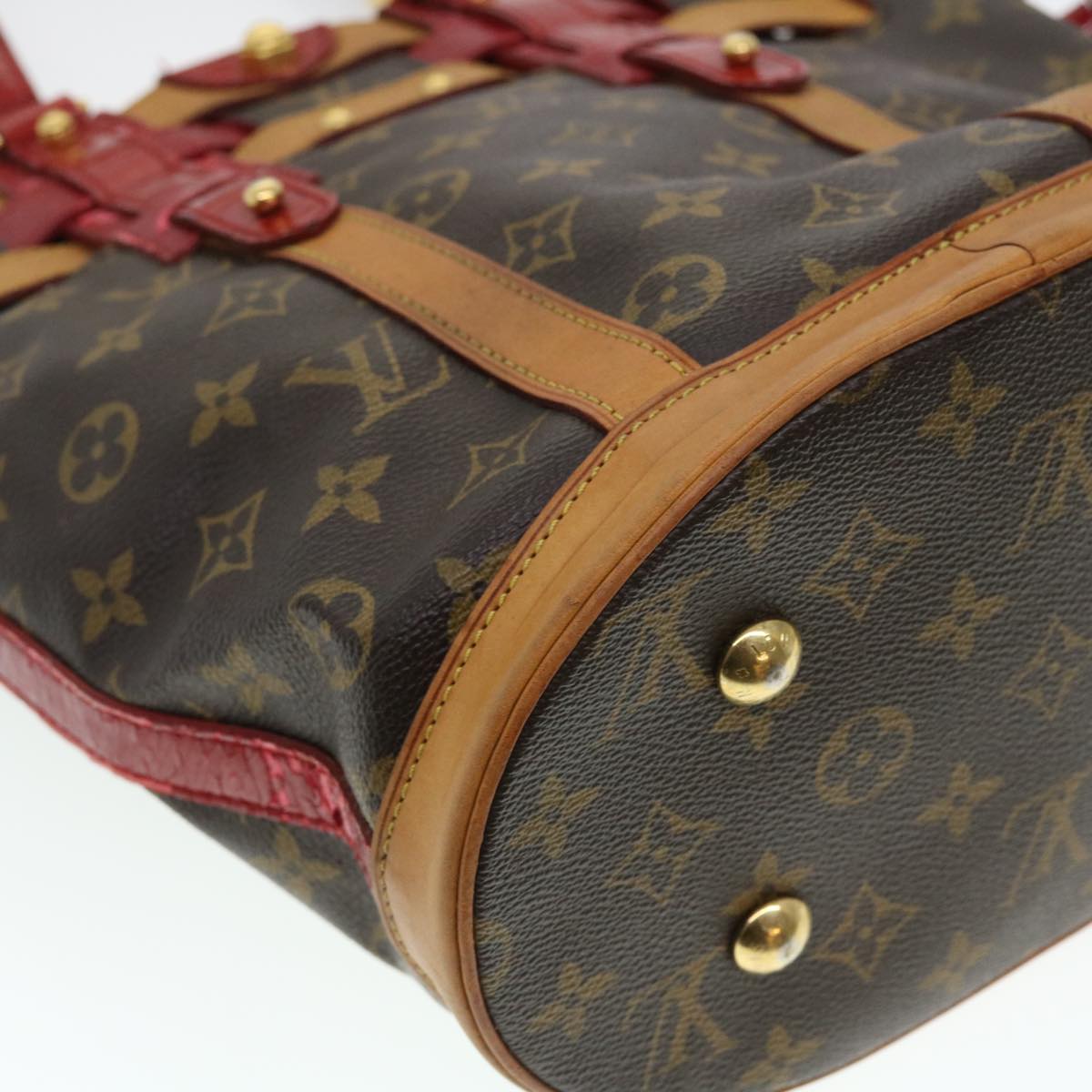 LOUIS VUITTON Monogram Neo Bucket Tote Bag Red M95613 LV Auth 37938