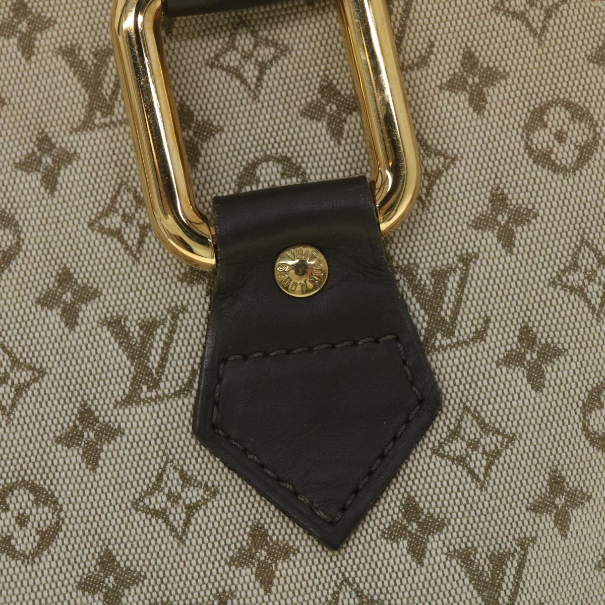 LOUIS VUITTON Monogram Mini Alma Haut Hand Bag Khaki M92203 LV Auth 37940