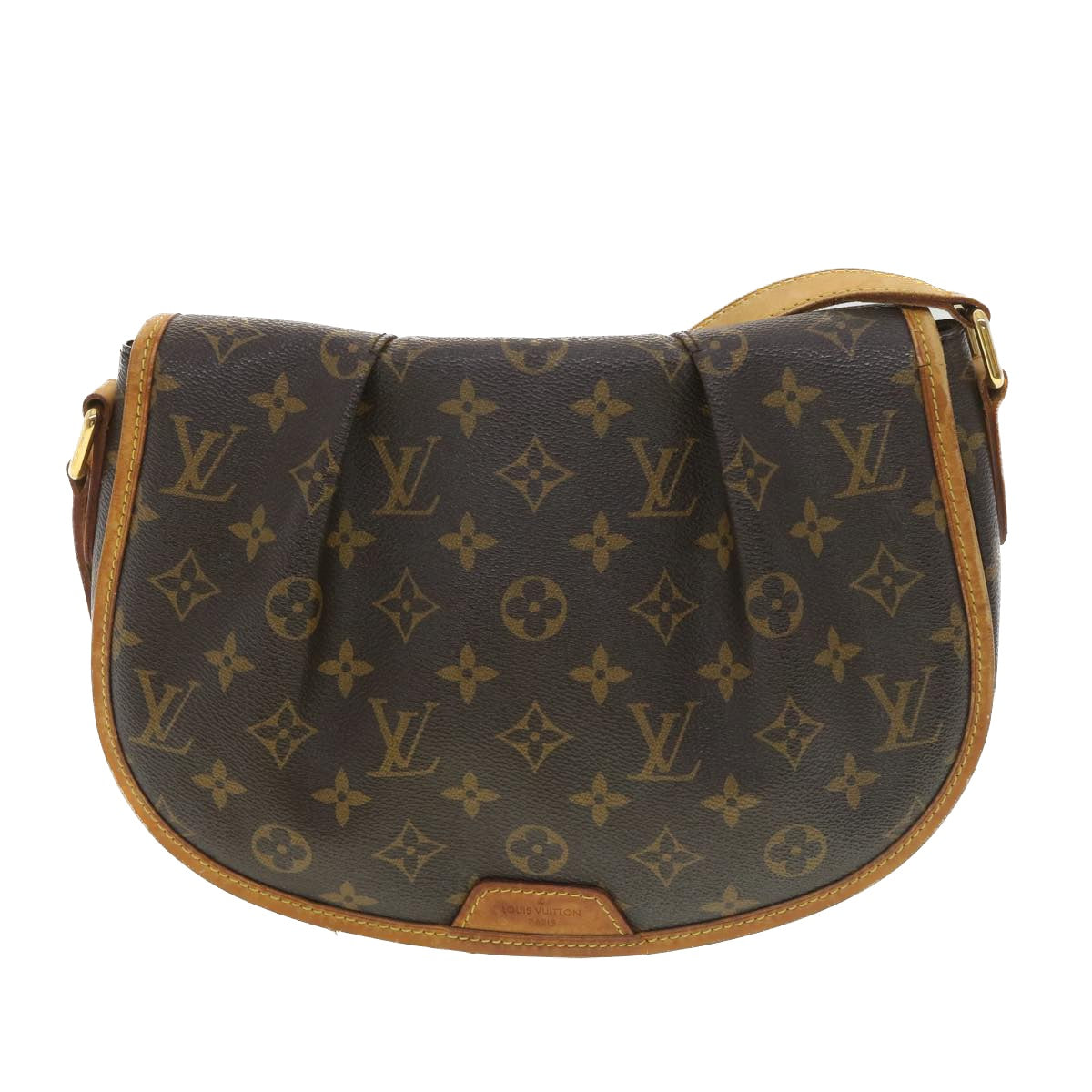 LOUIS VUITTON Monogram Menilmontant PM Shoulder Bag M40474 LV Auth 37942