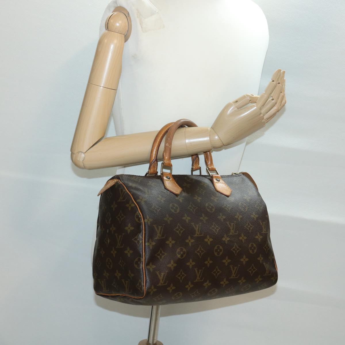 LOUIS VUITTON Monogram Speedy 30 Hand Bag M41526 LV Auth 37943