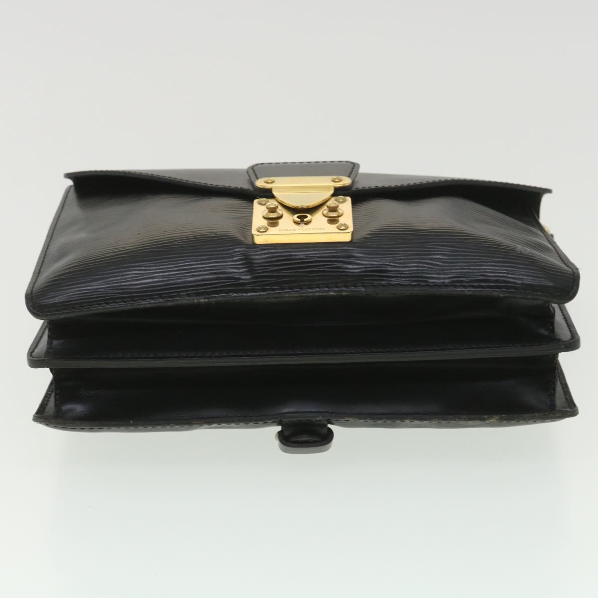 LOUIS VUITTON Epi Biface Clutch Bag Black M52322 LV Auth 37945