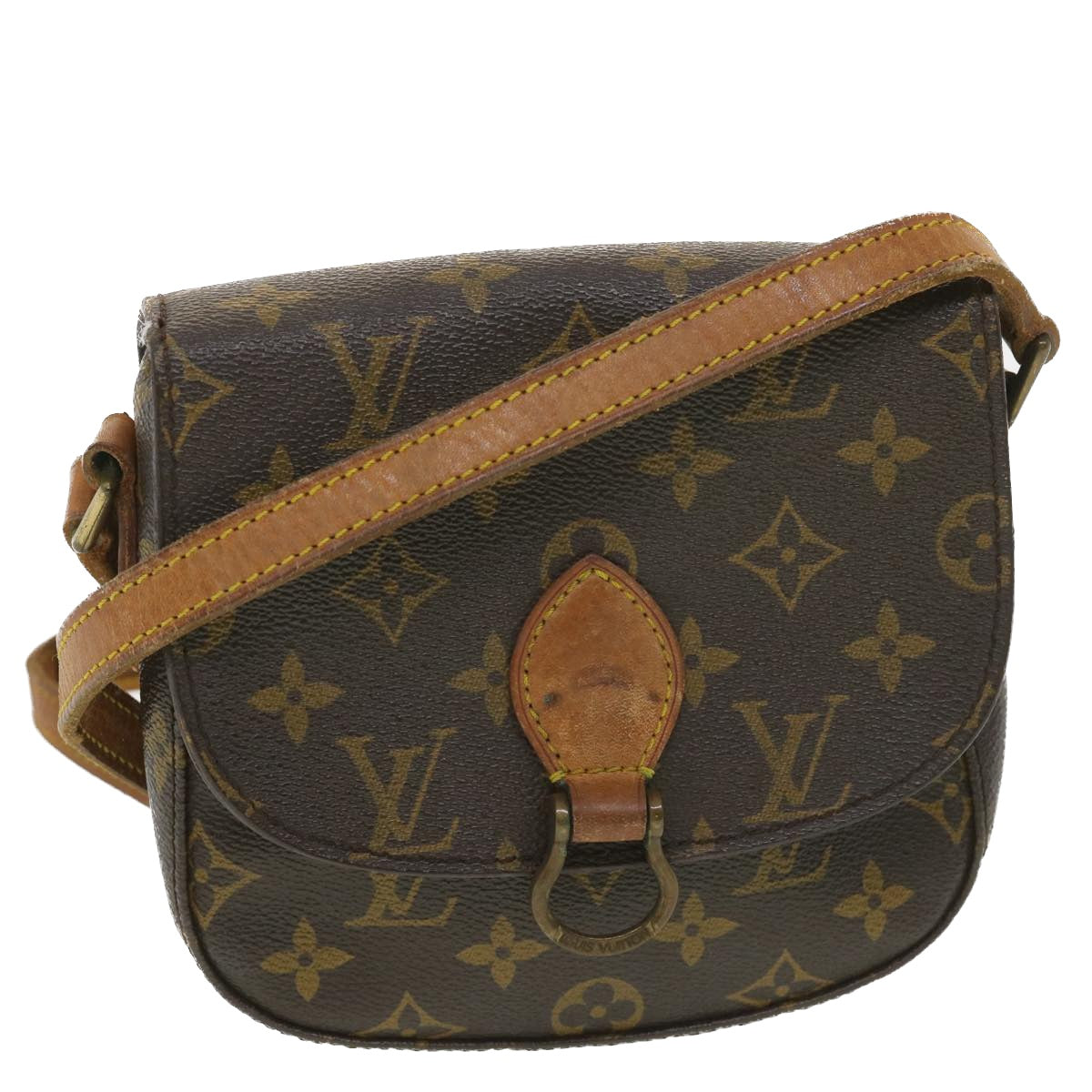 LOUIS VUITTON Monogram Saint Cloud PM Shoulder Bag M51244 LV Auth 38002