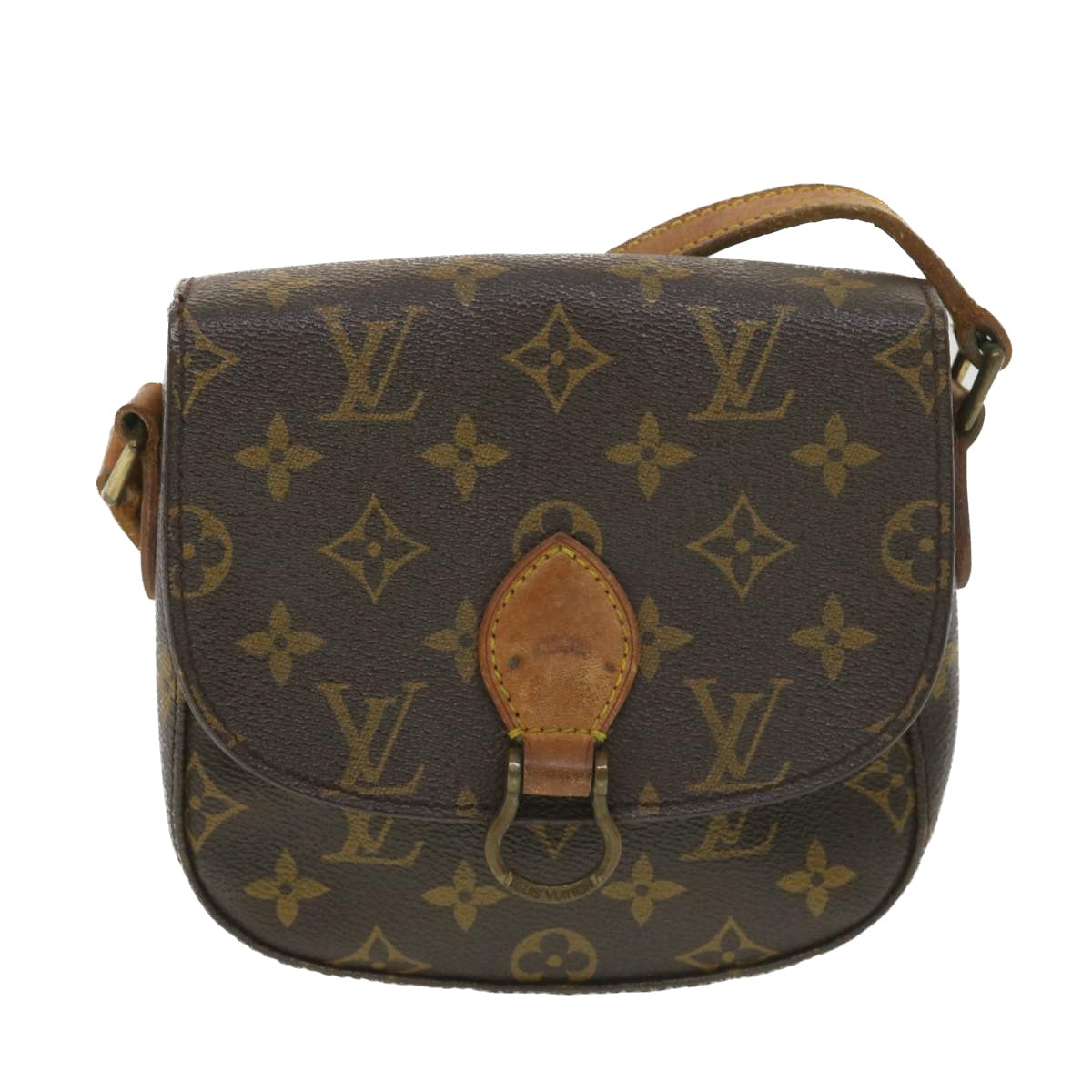 LOUIS VUITTON Monogram Saint Cloud PM Shoulder Bag M51244 LV Auth 38002