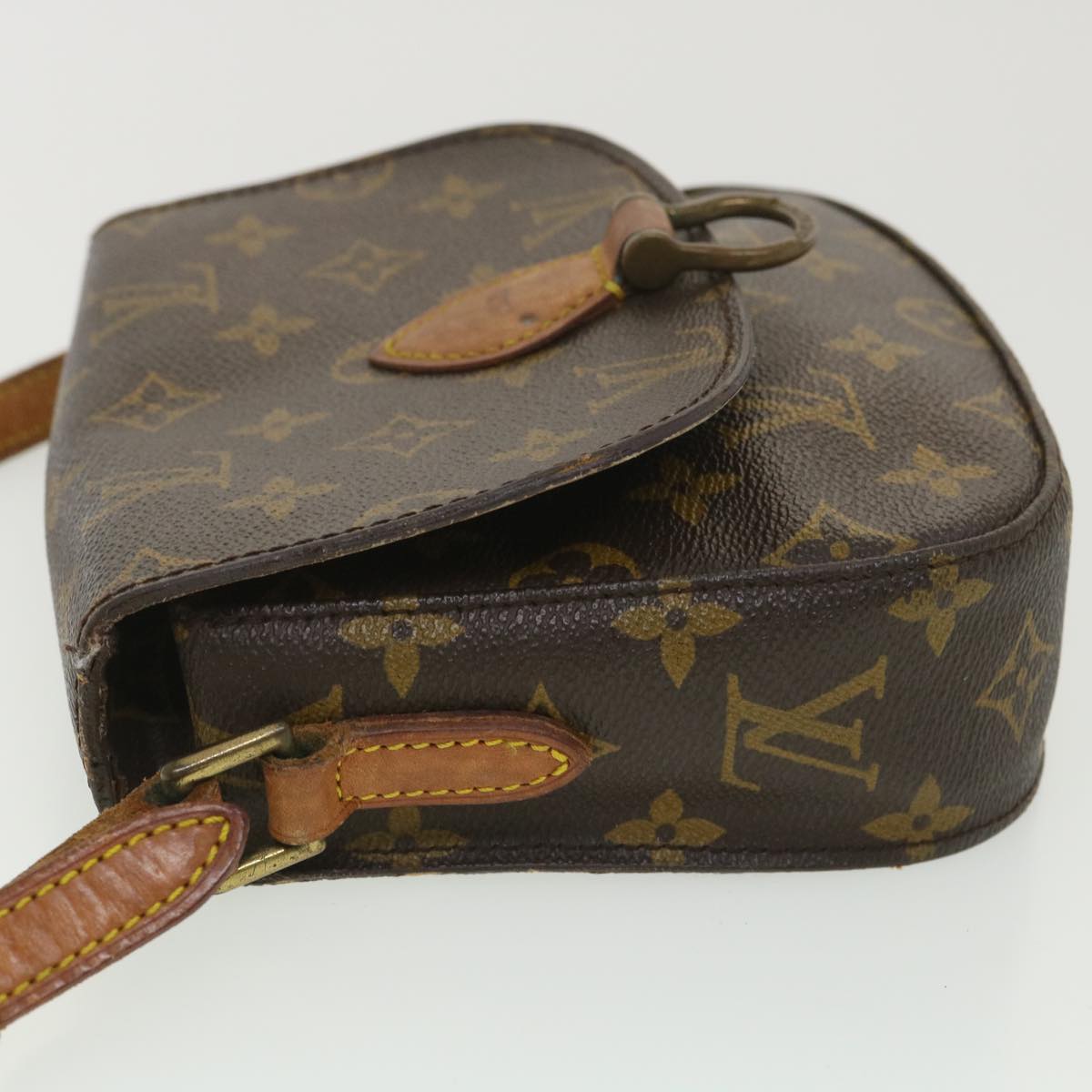 LOUIS VUITTON Monogram Saint Cloud PM Shoulder Bag M51244 LV Auth 38002