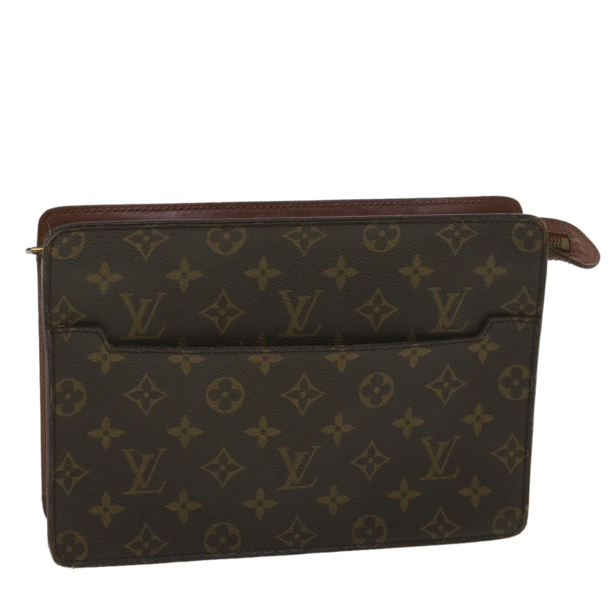 LOUIS VUITTON Monogram Pochette Homme Clutch Bag M51795 LV Auth 38017