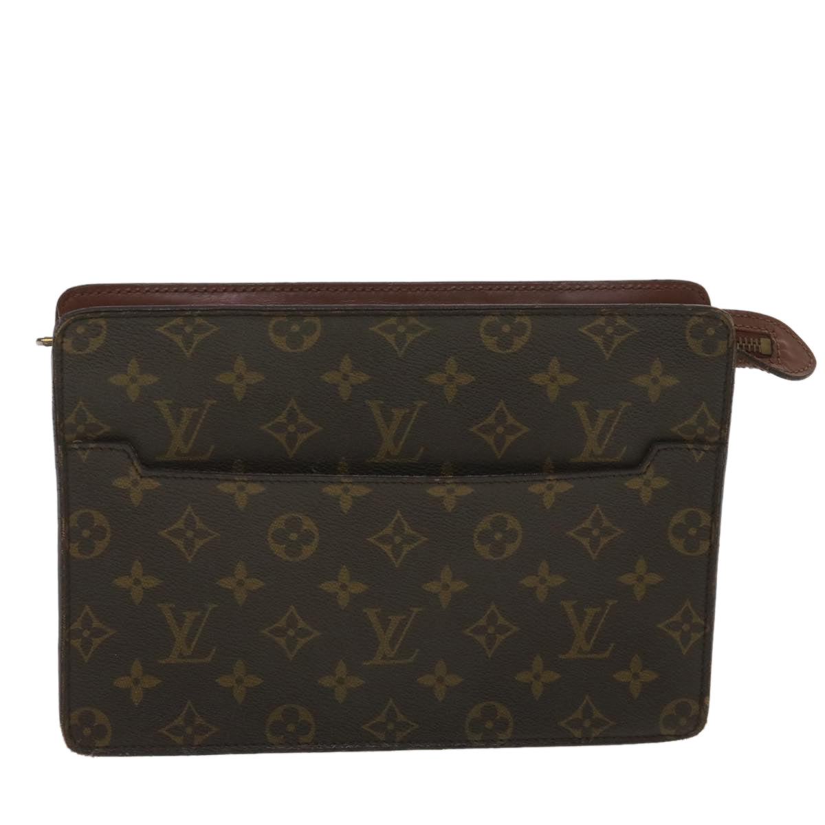 LOUIS VUITTON Monogram Pochette Homme Clutch Bag M51795 LV Auth 38017