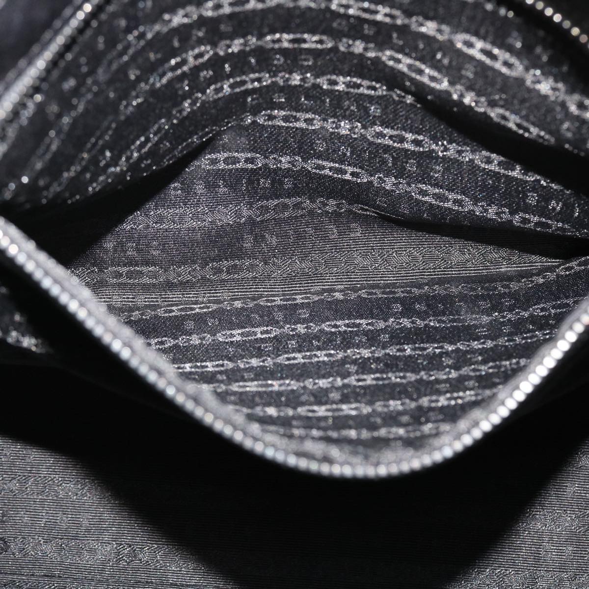 CELINE Shoulder Bag Leather Black Auth 38040