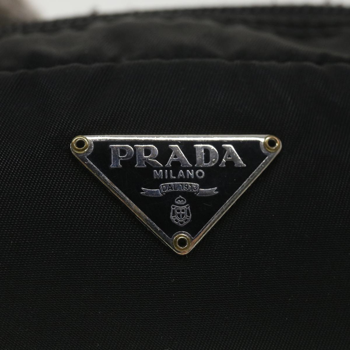 PRADA Pouch Nylon Black Auth 38041