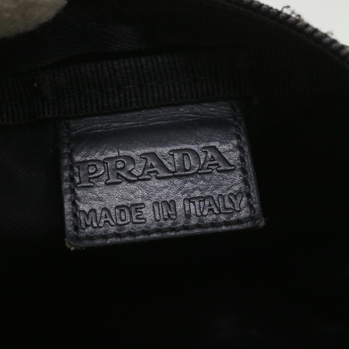 PRADA Pouch Nylon Black Auth 38041