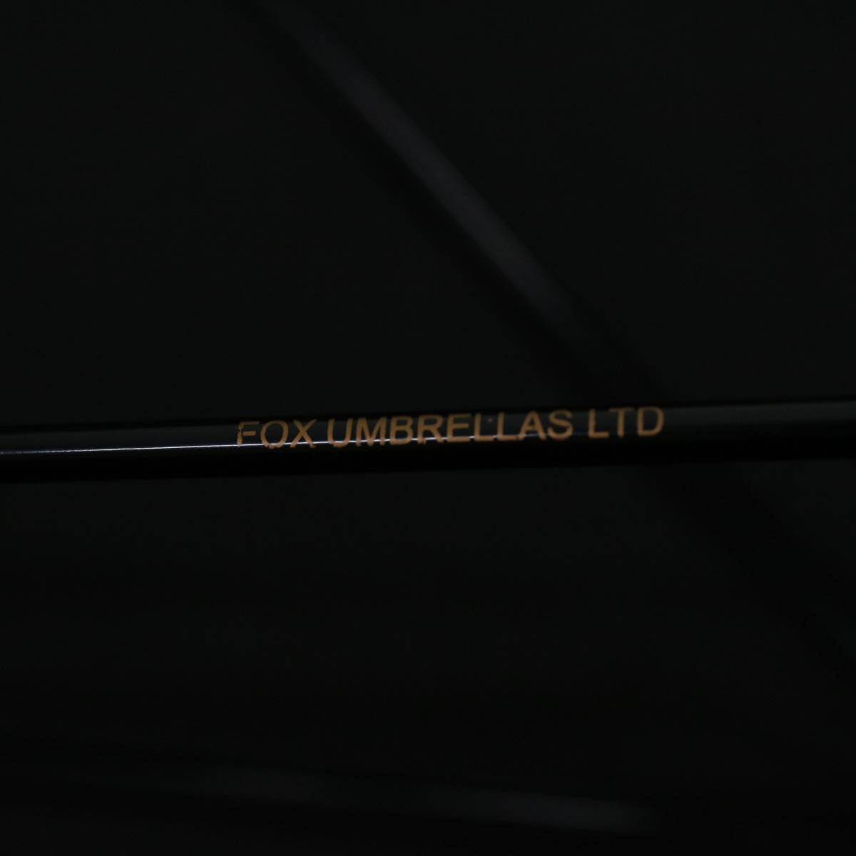 FOX UMBRELLAS Animal Head Doberman Umbrella Polyester Black Silver Auth 38077