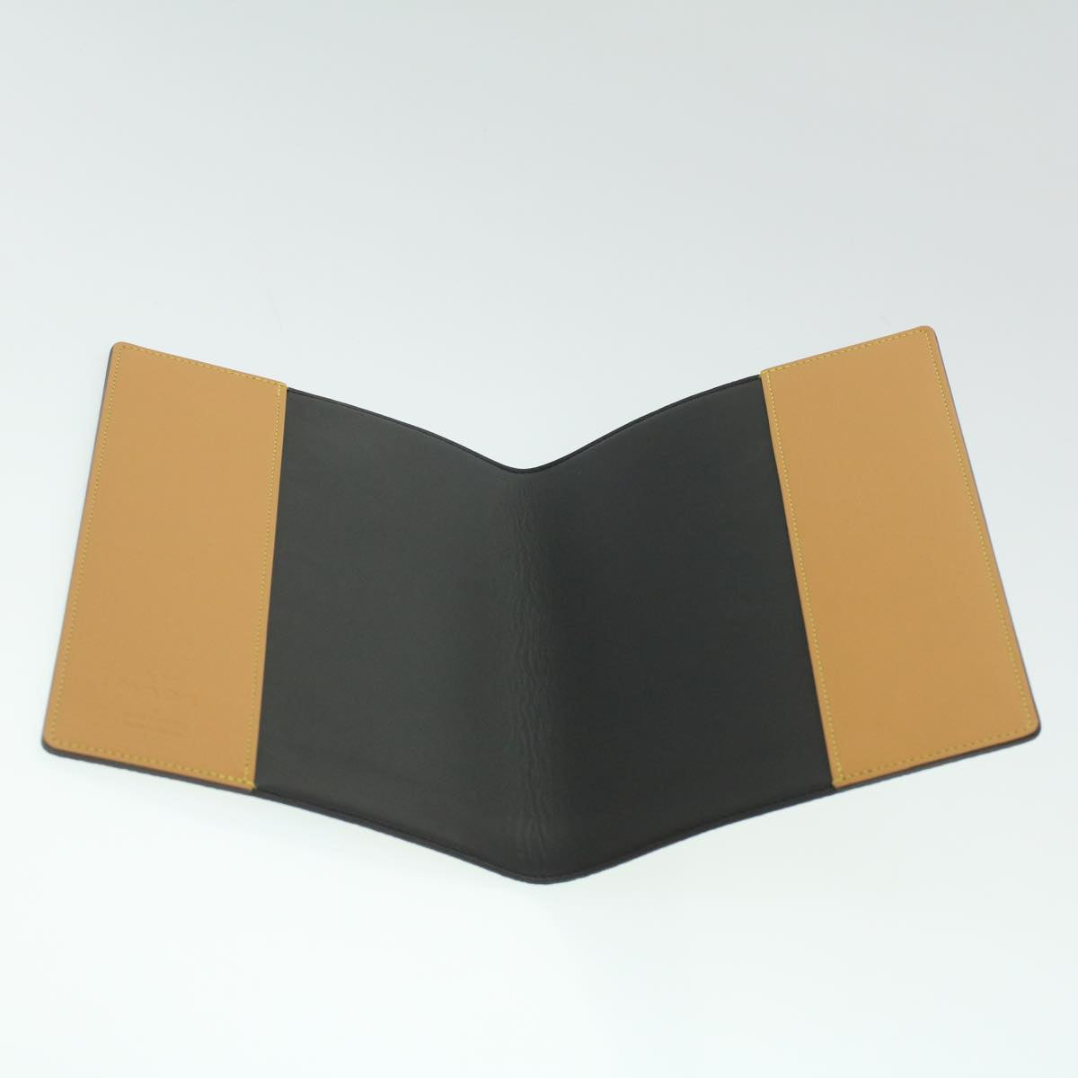 LOUIS VUITTON Stripe NIGO Quverture Carnet Cover Brown Black GI0720 Auth 38082A