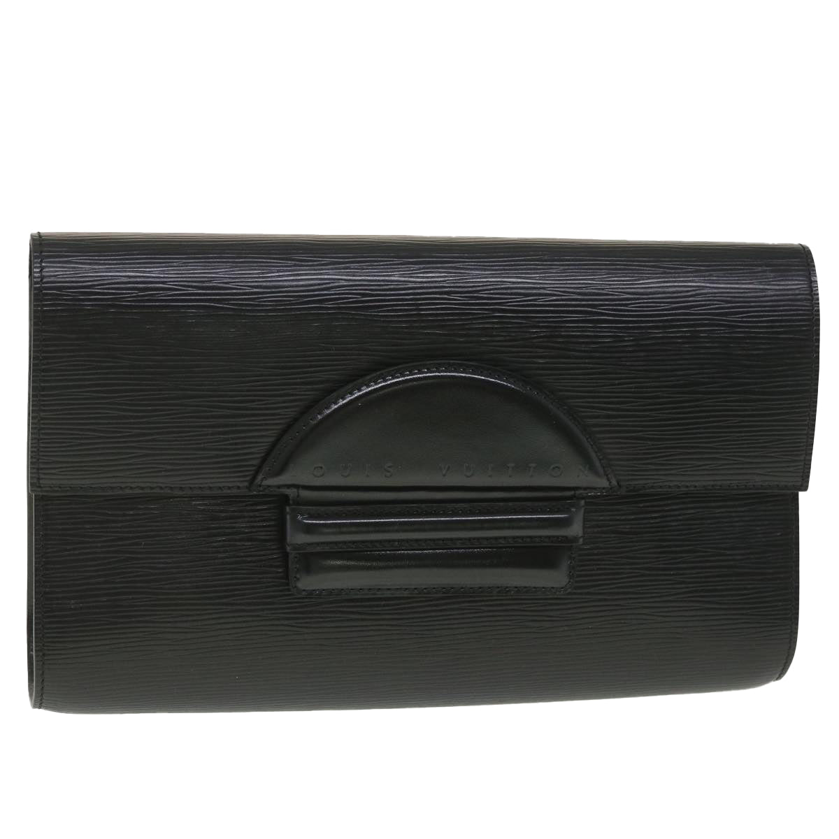 LOUIS VUITTON Epi Chaillot Clutch Bag Black M52542 LV Auth 38085