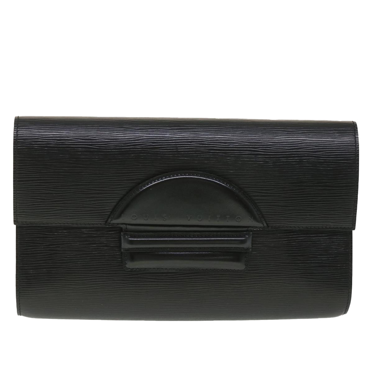 LOUIS VUITTON Epi Chaillot Clutch Bag Black M52542 LV Auth 38085