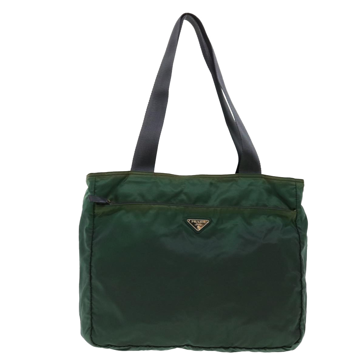 PRADA Tote Bag Nylon Green Auth 38114