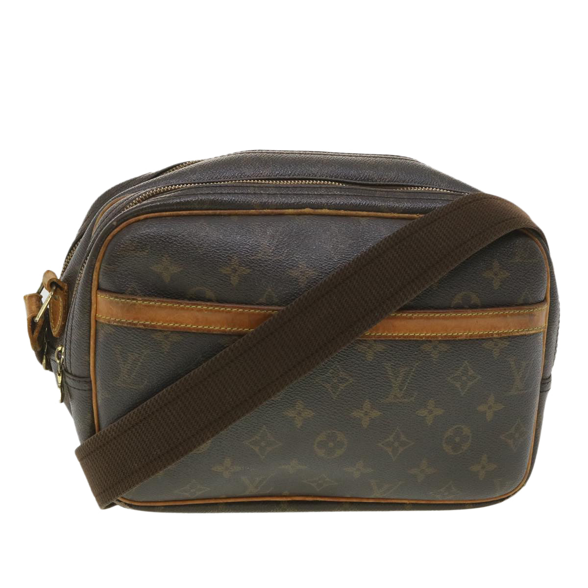 LOUIS VUITTON Monogram Reporter PM Shoulder Bag M45254 LV Auth 38124